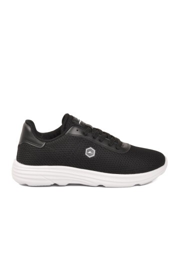 Siyah-Beyaz Fileli Rahat Hafif Unisex Spor Ayakkabı 26102 M
