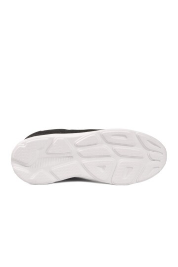 Siyah-Beyaz Fileli Rahat Hafif Unisex Spor Ayakkabı 26102 M