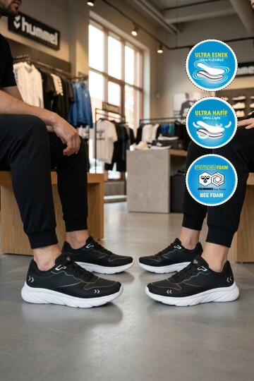 Siyah Hafif Rahat Taban Unisex Spor Ayakkabı 900898 Hml Thomson 26