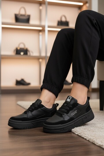 Siyah Unisex Spor Ayakkabı BNI-10281 G