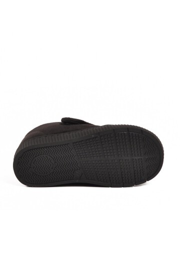 Siyah Süet Unisex Çocuk Panduf 058999 P