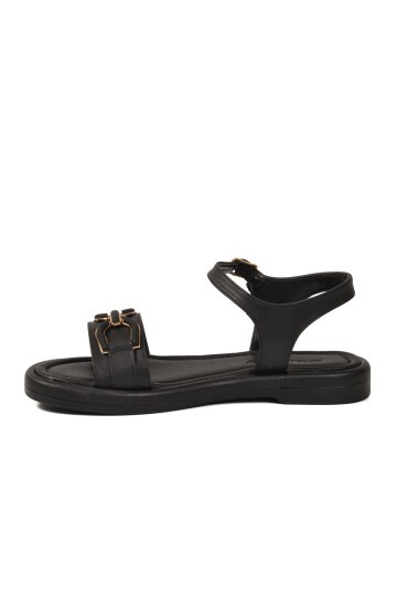Siyah Hafif ComfortSole Taban Kadın Sandalet 35442 Z