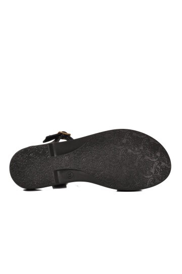 Siyah Hafif ComfortSole Taban Kadın Sandalet 35442 Z