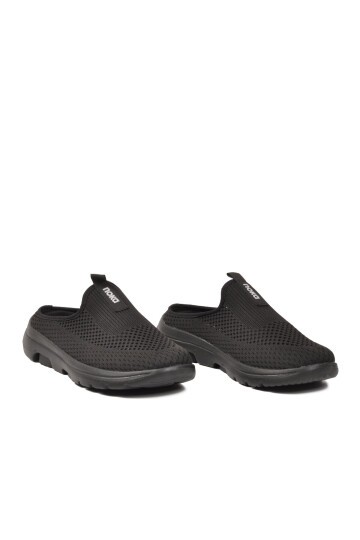 Siyah Anorak Memory Foam Kadın Terlik Nina G