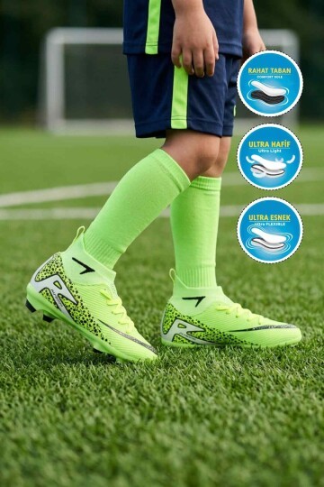 Yeşil-Siyah Erkek Çocuk Krampon 610 F-P