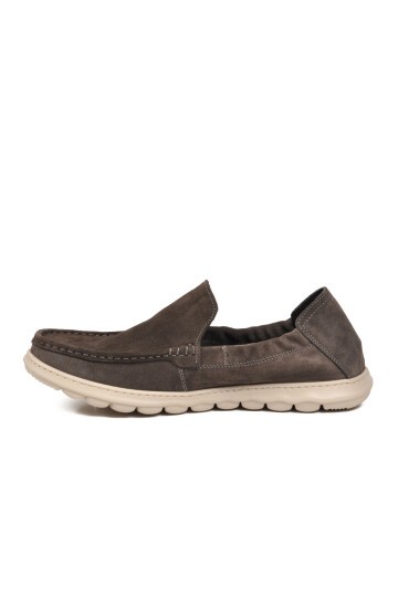 Antrasit Süet Rahat Hafızalı Taban Hakiki Deri Erkek Loafer Smart Casual Ayakkabı Sensitive M599 M