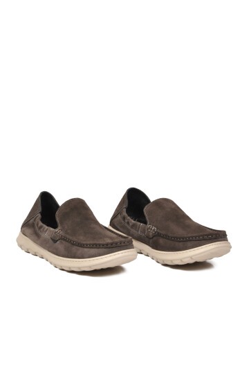 Antrasit Süet Rahat Hafızalı Taban Hakiki Deri Erkek Loafer Smart Casual Ayakkabı Sensitive M599 M