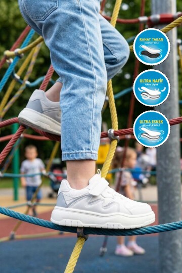 Beyaz-Buz Erkek Çocuk Spor Ayakkabı Odessa P