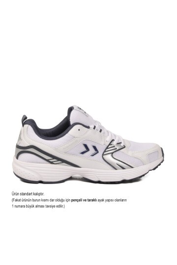 Beyaz-Lacivert Nefes Alabilen File Detaylı Hafif Taban Erkek Yürüyüş ve Spor Ayakkabı Sneaker 900911 Hml Performance 930