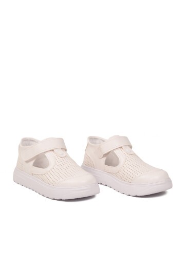 Beyaz Ortopedik Unisex Çocuk Sandalet Arz 3000 F