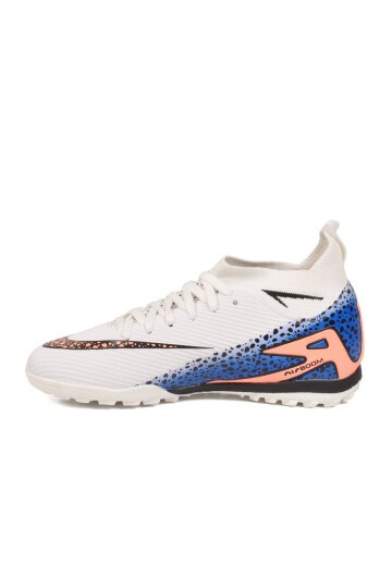 Beyaz-Siyah Bilekten Sarmalı Unisex Halı Saha Futbol Ayakkabısı 610 Süperfly G