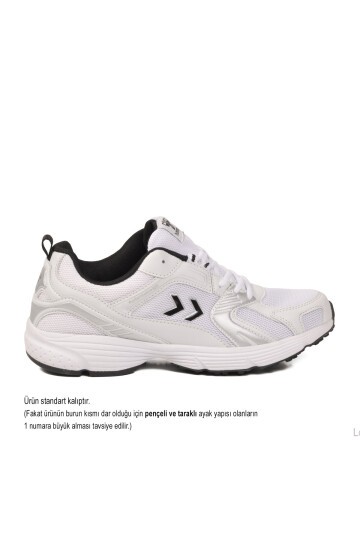 Beyaz-Siyah Nefes Alabilen File Detaylı Hafif Taban Erkek Yürüyüş ve Spor Ayakkabı Sneaker 900911 Hml Performance 930