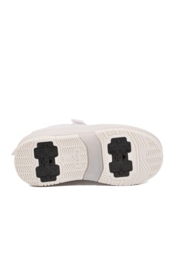 Beyaz Işıklı Ortopedik Unisex Çocuk Patenli Spor Ayakkabı Glow F