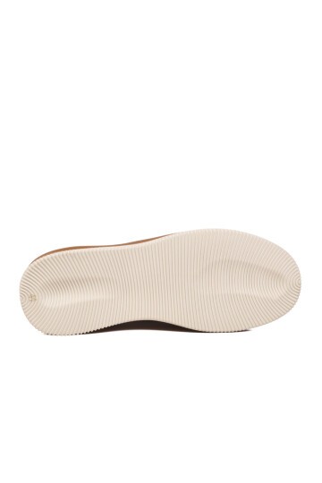 Beyaz-Taba Memory Taban Premium Casual Ayakkabı Hakiki Deri Erkek Günlük Sneaker M030 M