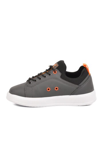 Füme Comfort Rahat Taban Lastik Bağcıklı Erkek Çocuk Sneaker Balase F