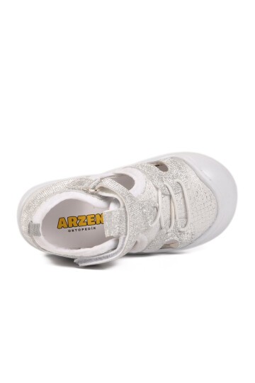 Gümüş Ortopedik Bebek Sandalet 26A77 B