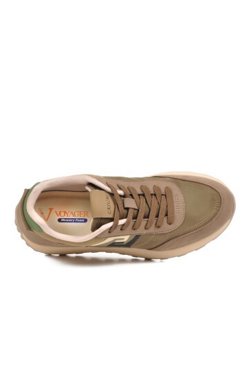 Haki Hafızalı Taban Erkek Bağcıklı Sneaker Hafif Rahat Günlük Ayakkabı E144 M