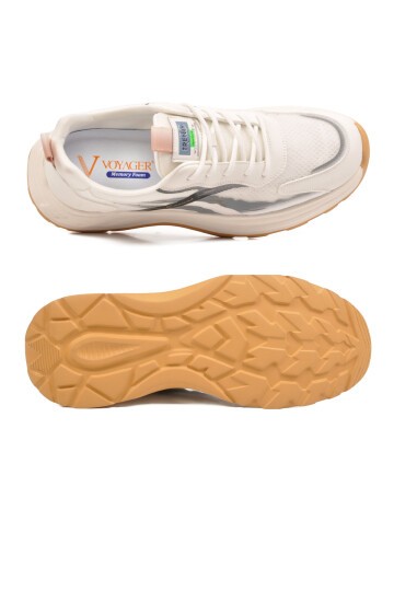 Erkek Memory Foam Hafif Esnek Taban Krem Günlük Spor Ayakkabı Sneaker E275 M