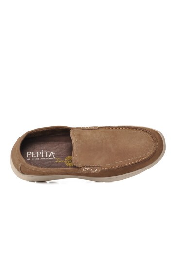 Kum Nubuk Hakiki Deri Anatomik Tabanlı Erkek Casual Ayakkabı Loafer M732