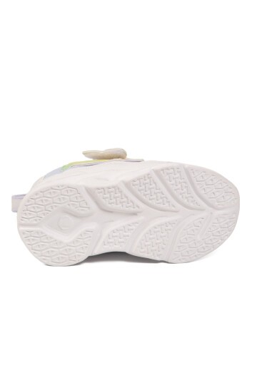 Lila Cırtlı Işıklı Anatomik Desenli Bebek İlk Adım ve Spor Ayakkabı Sneaker Aria B