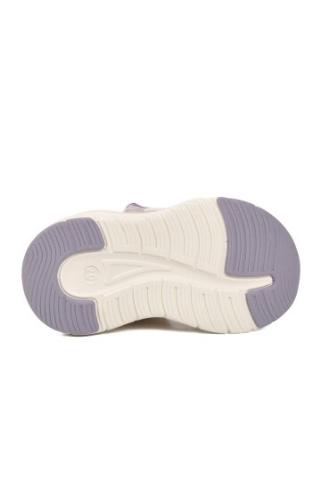 Lila Fileli Cırtlı Anatomik Desenli Bebek İlk Adım ve Spor Ayakkabı Sneaker Dorian İA