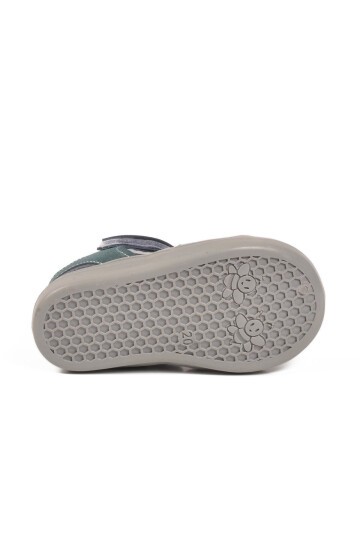 Mavi-Hardal-Sarı Ortopedik Bebek Sandalet 26A77 B