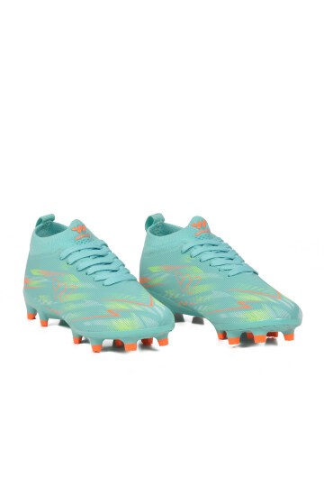 Mint Çoraplı Bağcıklı Unisex Çocuk Futbol Ayakkabısı Krampon Strike F