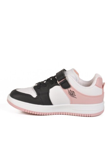 Pudra Çocuk Cırt Cırtlı Basketbol Sneaker Spor Ayakkabı