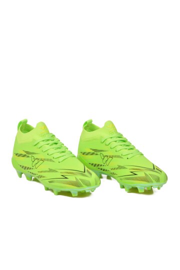 Sarı Çoraplı Bağcıklı Unisex Futbol Ayakkabısı Krampon Strike G