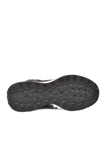 Siyah-Beyaz  Fileli Hafızalı Hafif Rahat Köpük Tabanlı Erkek Yürüyüş ve Spor Ayakkabı Sneaker PCI-10105