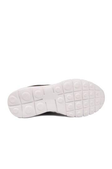 Erkek Siyah-Beyaz Günlük Spor Ayakkabı Hafif Rahat Tabanlı Bağcıklı Sneaker 26108