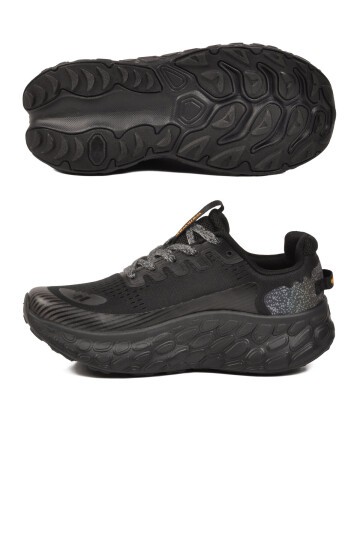 Siyah Fileli Hafif Rahat Hafızalı Kalın Tabanlı Erkek Yürüyüş ve  Spor Ayakkabı Sneaker Flystep M