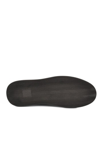Erkek Siyah Hakiki Deri Comfort Rahat Taban Günlük Ayakkabı Sneaker 4190 M