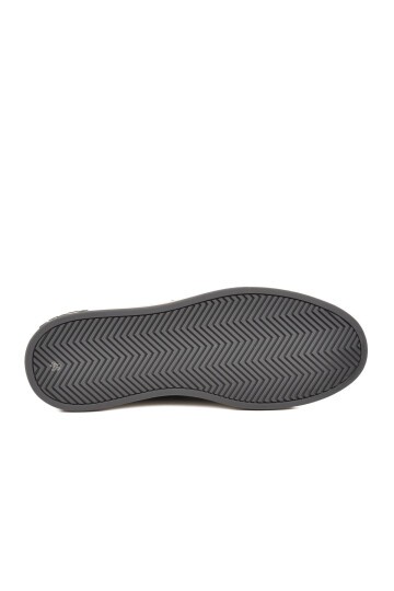 Erkek Casual Ayakkabı Siyah Hakiki Deri Kroko Desenli Rahat Şık Sneaker 6424-1 M