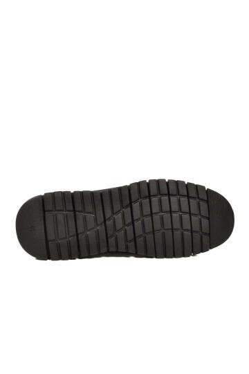 Erkek Siyah Hakiki Deri Kolay Giyilebilir Rahat Tabanlı Şık Günlük Ayakkabı Loafer 6574 M