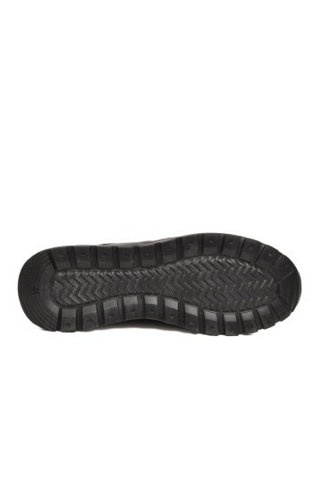 Erkek Siyah Hakiki Deri Günlük Ayakkabı Rahat Konforlu Şık Bağcıklı Sneaker M294  M