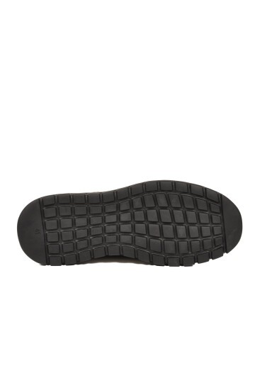 Siyah Memory Foam Rahat Şık Hakiki Deri Erkek Günlük Ayakkabı Sneaker M387 M