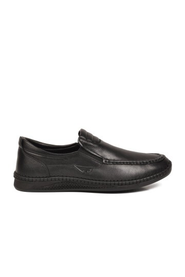 Siyah Erkek Smart Casual Ayakkabı Hakiki Deri Hafızalı Rahat Taban Şık Loafer M741 M