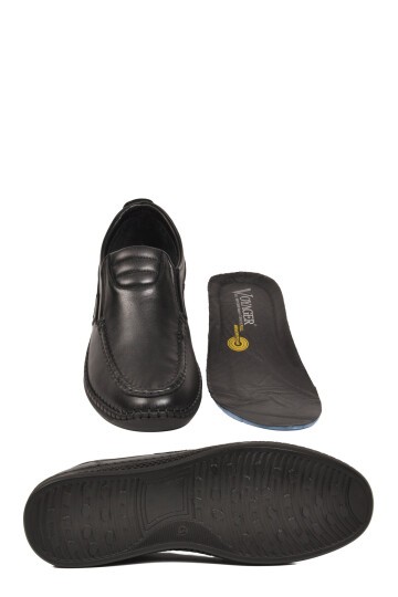Siyah Erkek Smart Casual Ayakkabı Hakiki Deri Hafızalı Rahat Taban Şık Loafer M741 M