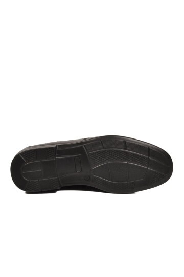 Erkek Hakiki Deri Klasik Mokasen Loafer Ayakkabı Siyah Sensitive 3607-1 M