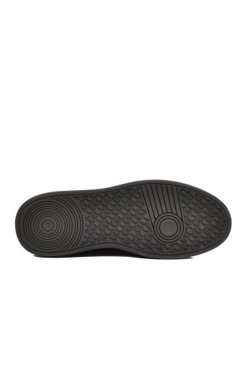 Erkek Siyah Nubuk Hakiki Deri Erkek Slip-On Günlük Ayakkabı Sneaker 6961