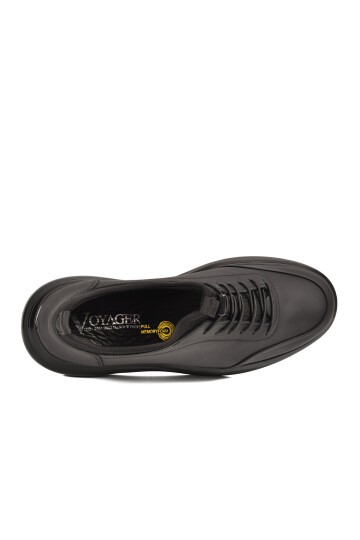 Siyah Mat Nubuk Erkek Günlük Ayakkabı Memory Tabanlı Casual Sneaker 6630-1 M