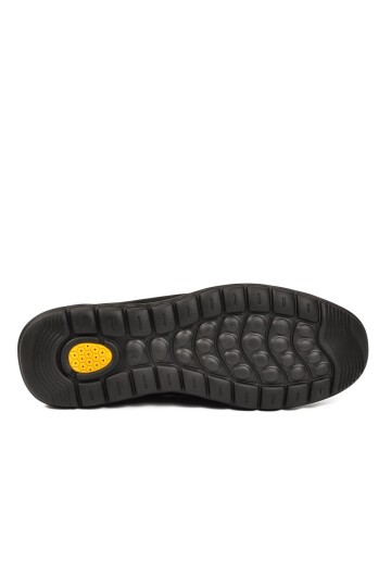 Siyah Nubuk Hakiki Deri Anatomik Tabanlı Erkek Casual Ayakkabı Loafer M732