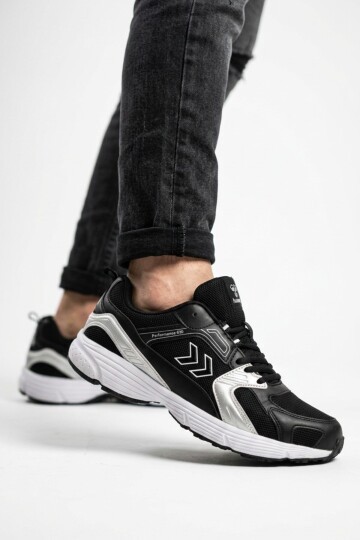 Siyah Nefes Alabilen File Detaylı Hafif Taban Erkek Yürüyüş ve Spor Ayakkabı Sneaker 900911 Hml Performance 930