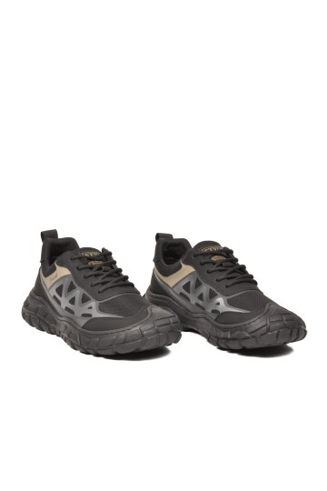Erkek Siyah Nefes Alabilen Outdoor Trekking Stil Spor Ayakkabı E097 M