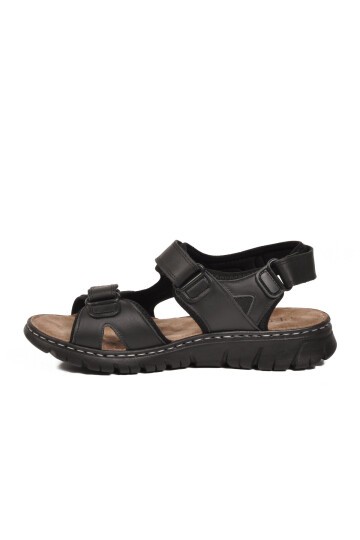 Erkek Outdoor Günlük Sandalet Yumuşak Rahat Taban Siyah M236 M