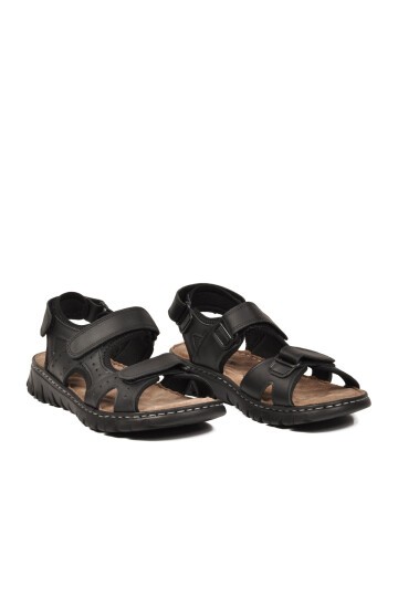 Erkek Outdoor Günlük Sandalet Yumuşak Rahat Taban Siyah M236 M