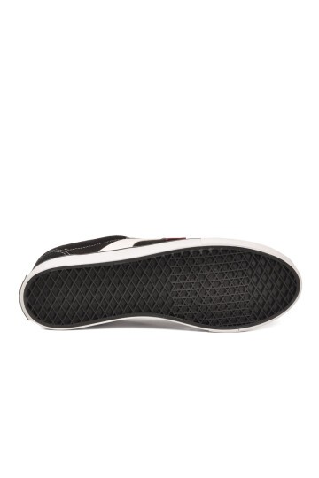 Erkek Siyah Günlük Spor Ayakkabı Bağcıklı Casual Kanvas Sneaker 1002