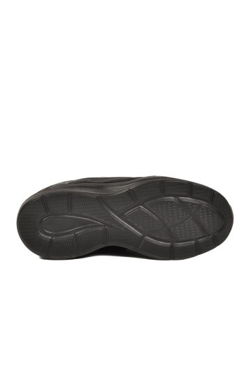 Siyah Fileli Hava Alabilen Bağcıklı Rahat Tabanlı Unisex Yürüyüş ve Spor Ayakkabı Sneaker 26106 G
