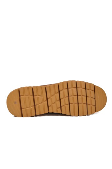 Erkek Taba Hakiki Deri Kolay Giyilebilir Rahat Tabanlı Şık Günlük Ayakkabı Loafer 6574 M